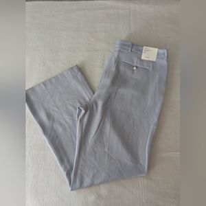 CALVIN KLEIN Sz 16 Light Blue Dress Pants Chevron Texture Modern Fit Tap…